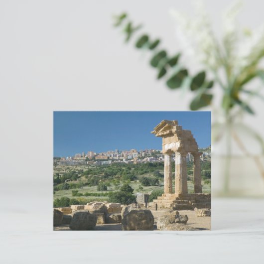 Italien, Sizilien, Agrigento, La Valle dei Templi, Postkarte (Stehend Vorderseite)