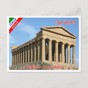 Italien - Sizilien - Agrigento - Tempel von Concor Postkarte