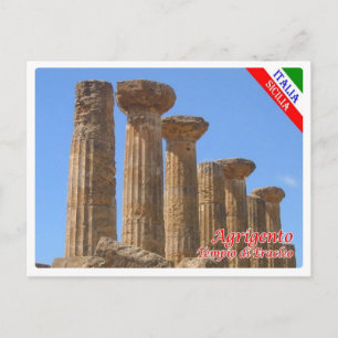 Italien - Sizilien - Agrigento - Tempio di Eracleo Postkarte