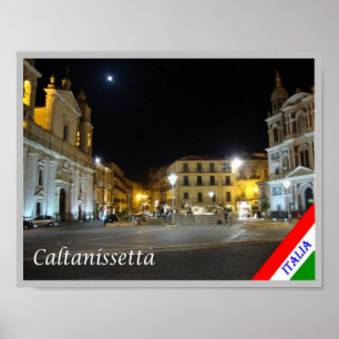 Italien - Sizilien - Caltanissetta - Poster