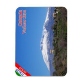 Italien - Sizilien - Catania - Ätna mit Schnee - Magnet (Vertikal)