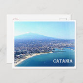 Italien - Sizilien - Catania - Ätna - Postkarte (Vorne/Hinten)