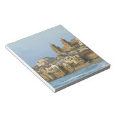 Italien, Sizilien, Cefalu, Aussicht mit Duomo von Notizblock (angewinkelt)