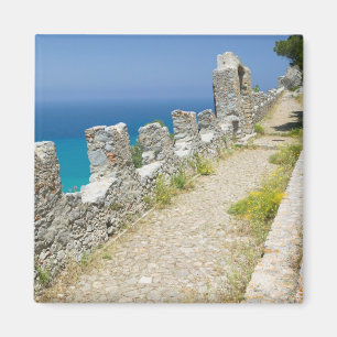 Italien, Sizilien, Cefalu, Cliffside Walkway, La Magnet