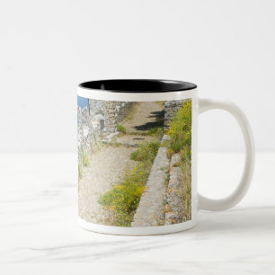 Italien, Sizilien, Cefalu, Cliffside Walkway, La Zweifarbige Tasse