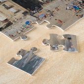 Italien, Sizilien, Cefalu, Stadtanblick mit Duomo  Puzzle (Seite)