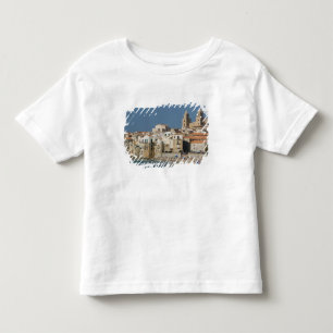 Italien, Sizilien, Cefalu, Stadtansicht mit Duomo Kleinkind T-shirt