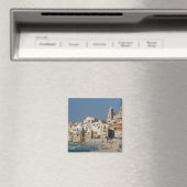 Italien, Sizilien, Cefalu, Stadtansicht mit Duomo  Magnet (In Situ (Geschirrspüler))
