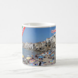 Italien - Sizilien - Cefalù - Strand - Kaffeetasse