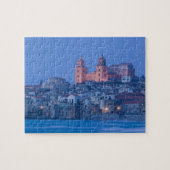 Italien, Sizilien, Cefalu, View with Duomo aus Puzzle (Horizontal)