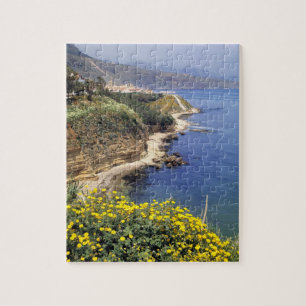 Italien, Sizilien. Die Nordküste Siziliens in Puzzle