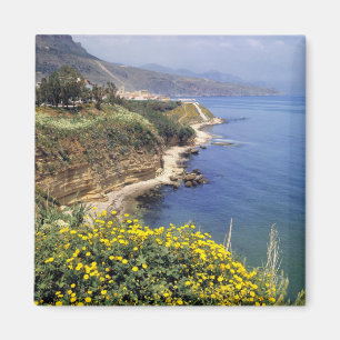 Italien, Sizilien. Die Nordküste Siziliens Magnet