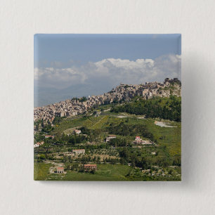 Italien, Sizilien, Enna, Calascibetta, Morgenansic Button