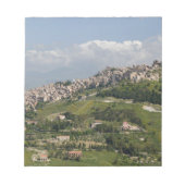 Italien, Sizilien, Enna, Calascibetta, Morning Vie Notizblock (Vorderseite)