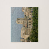 Italien, Sizilien, Enna, Stadtansicht von Rocca di Puzzle (Vertikal)