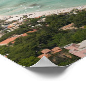 Italien, Sizilien, Mondello, Aussicht vom Strand Poster (Ecke)