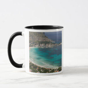 Italien, Sizilien, Mondello, Blick auf den Strand Tasse