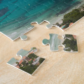 Italien, Sizilien, Mondello, Sicht auf den Strand  Puzzle (Seite)