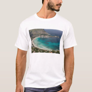 Italien, Sizilien, Mondello, Sicht auf den Strand  T-Shirt