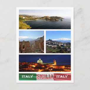 Italien - Sizilien - Mosaik - Postkarte