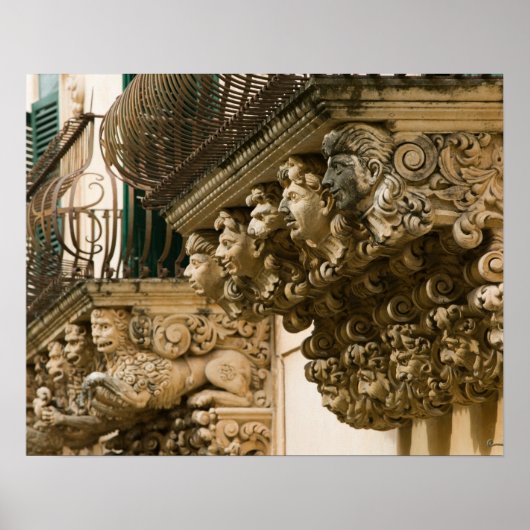 ITALIEN, Sizilien, NOTO: Die schönste Barockstadt  Poster (Vorne)