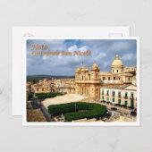 Italien - Sizilien - Noto - Kathedrale San Nicolò  Postkarte (Vorne/Hinten)