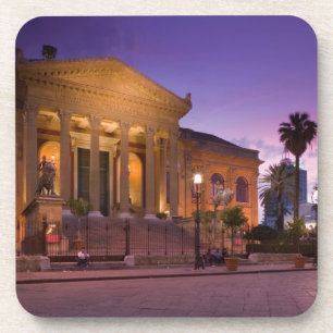 Italien, Sizilien, Palermo, Teatro Massimo Opernth Getränkeuntersetzer