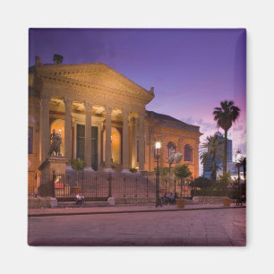 Italien, Sizilien, Palermo, Teatro Massimo Opernth Magnet