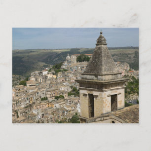 ITALIEN, Sizilien, RAGUSA IBLA: Stadtansicht und S Feiertagspostkarte