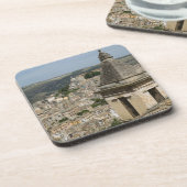 ITALIEN, Sizilien, RAGUSA IBLA: Stadtansicht und S Getränkeuntersetzer (Linke Seite)