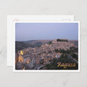 Italien - Sizilien - Ragusa - Nachtblick - Postkarte (Vorne/Hinten)
