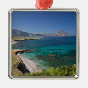 Italien, Sizilien, San Vito Lo Capo, Blick auf den Silbernes Ornament