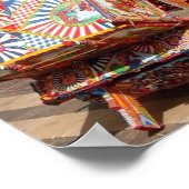 Italien - Sizilien - sizilianischer Warenkorb - Poster (Ecke)