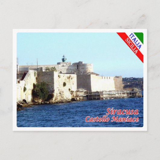 Italien - Sizilien - Syrakus - Schloss Maniace - Postkarte (Vorderseite)