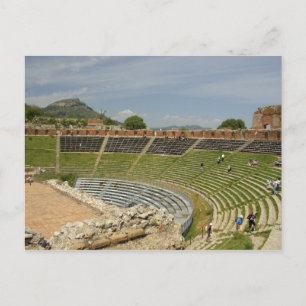 Italien, Sizilien, Taormina. 2. Jahrhundert Postkarte