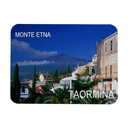 Italien - Sizilien - Taormina - Ätna - Magnet (Horizontal)
