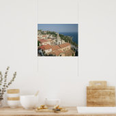 ITALIEN, Sizilien, TAORMINA: Aussicht auf Piazza I Poster (Küche)