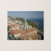 ITALIEN, Sizilien, TAORMINA: Aussicht auf Piazza I Puzzle (Horizontal)