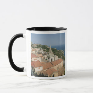 ITALIEN, Sizilien, TAORMINA: Aussicht auf Piazza I Tasse