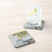 ITALIEN, Sizilien, TAORMINA: Bam, Bar Café Detail Getränkeuntersetzer (Rechte Seite)