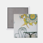 ITALIEN, Sizilien, TAORMINA: Bam, Bar Café Detail Magnet (Vorderseite/Rückseite)