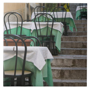 ITALIEN, Sizilien, TAORMINA: Corso Umberto 1, Caf Fliese