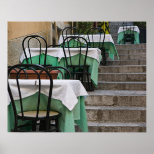 ITALIEN, Sizilien, TAORMINA: Corso Umberto 1, Café Poster