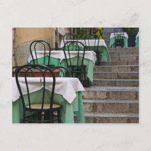 ITALIEN, Sizilien, TAORMINA: Corso Umberto 1, Café Postkarte