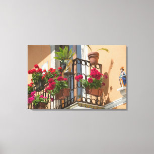 ITALIEN, Sizilien, TAORMINA: Corso Umberto 1, Leinwanddruck