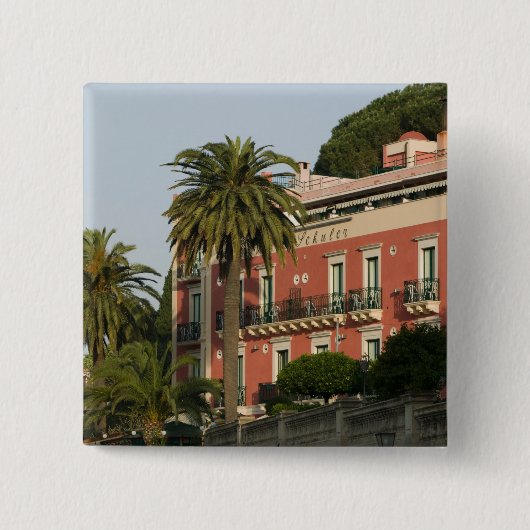 ITALIEN, Sizilien, TAORMINA: Hotel Schulter Button (Vorderseite)