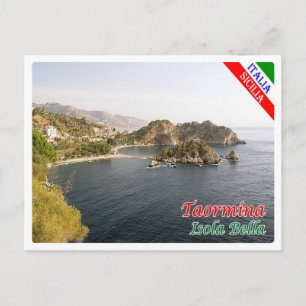 Italien - Sizilien - Taormina - Isola Bella - Postkarte