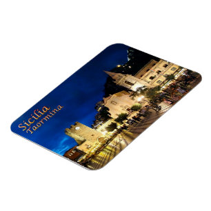 Italien - Sizilien - Taormina - Nacht - Magnet