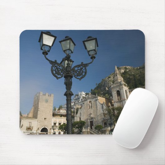 ITALIEN, Sizilien, TAORMINA: Piazza iX Aprile, San Mousepad (Mit Mouse)