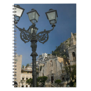 ITALIEN, Sizilien, TAORMINA: Piazza iX Aprile, San Notizblock